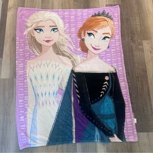 Disney Frozen Purple and Blue Blanket